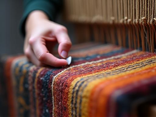 Atelier artisanat patrimonial tissage soie